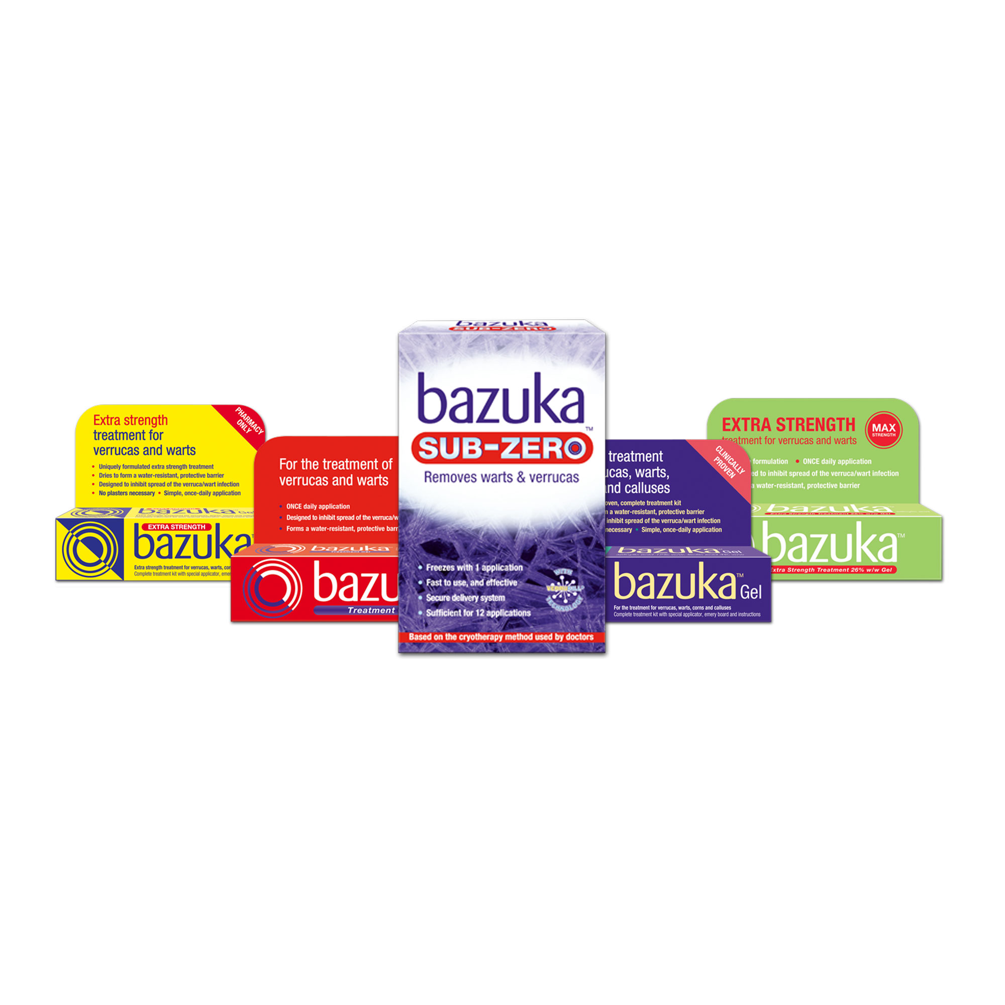 Bazuka Salicylic Acid Wart Verruca Remover Treatment Range - Choose ...